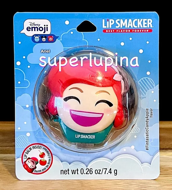 Lip Smacker x Disney Emoji ARIEL Candy Apple Lip Balm NEW 0.26 oz
