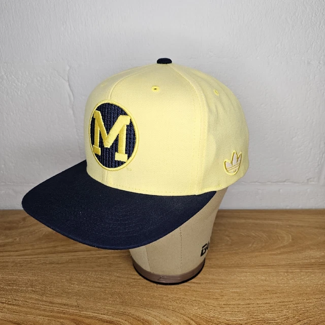 Vintage Style Yellow Blue College Vault Adidas Michigan Wolverines Snapback Hat