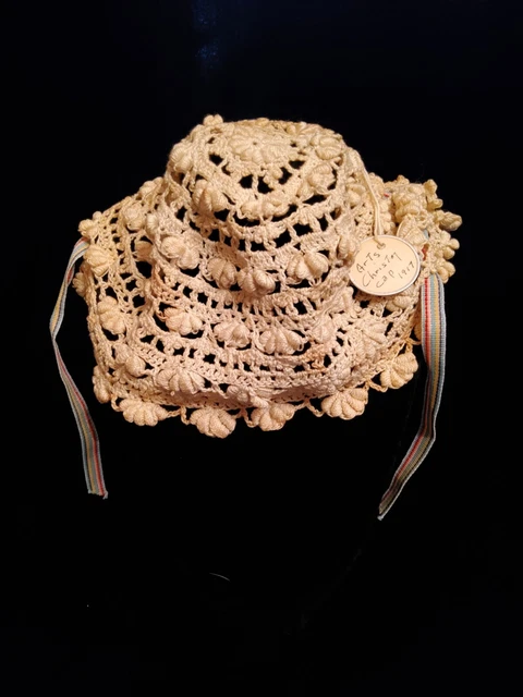Antique 1917 Baby Christening Cap