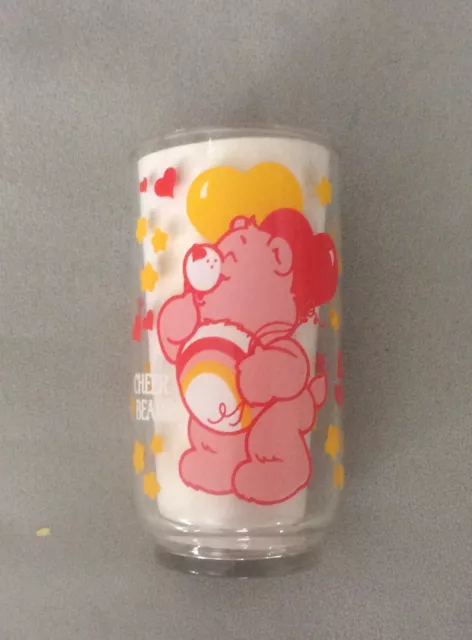 Vintage (1985) SHARE BEAR 5” Drinking Glass (American Greeting corp