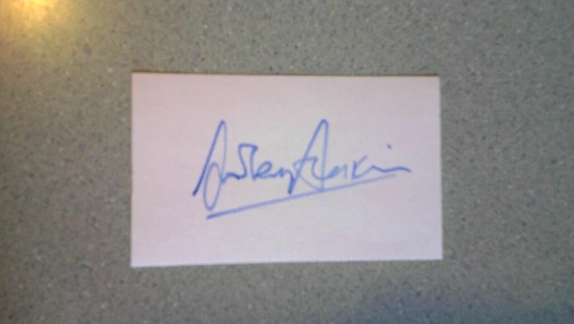 ANTHONY PERKINS SIGNED 3x5 INDEX CARD AUTOGRAPH - PSYCHO