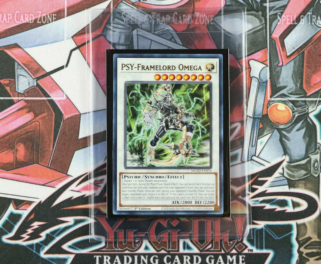 YuGiOh PSY-Framelord Omega MGED-EN076 1ST Edition Gold Rare