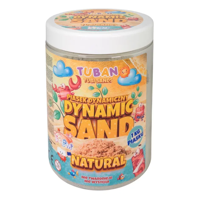 GP12,99/kg Tuban Dynamischer Sand Dynamic Sand Indoor Spielsand Magic 1KG Natur