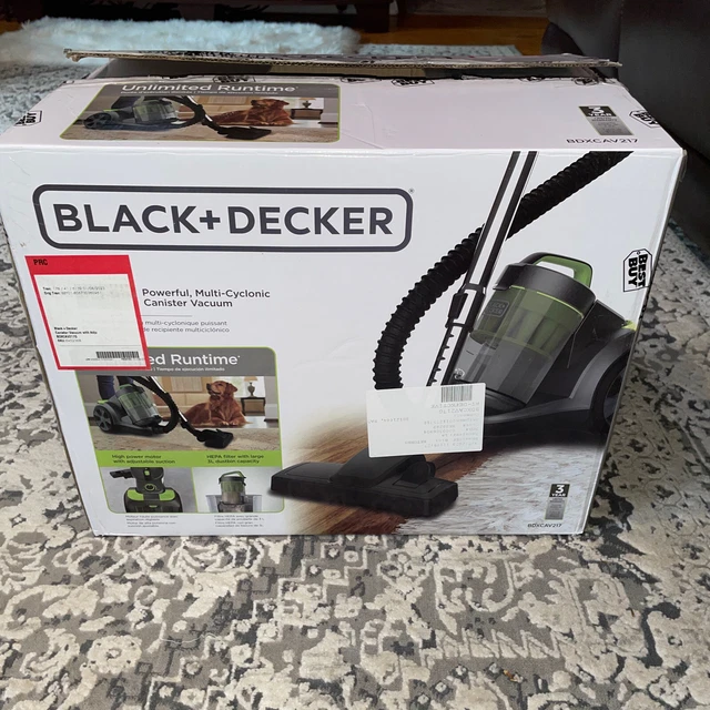BLACK+DECKER BDXCAV217G 1200W Bagless Canister Vacuum Cleaner