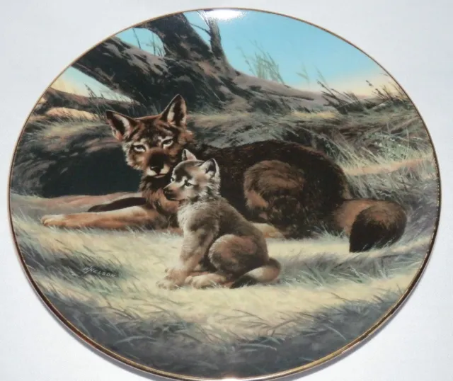 WS GEORGE The Red Wolf Will Nelson Endangered Species 3rd Plate COA