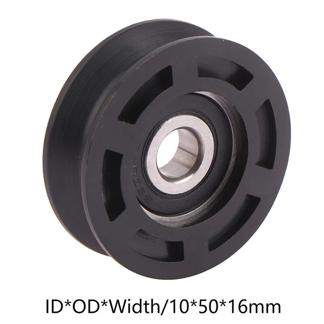 10*50*16mm V Groove Type Nylon Bearing Suspension Wheel POM POM Rolling Wheel CB