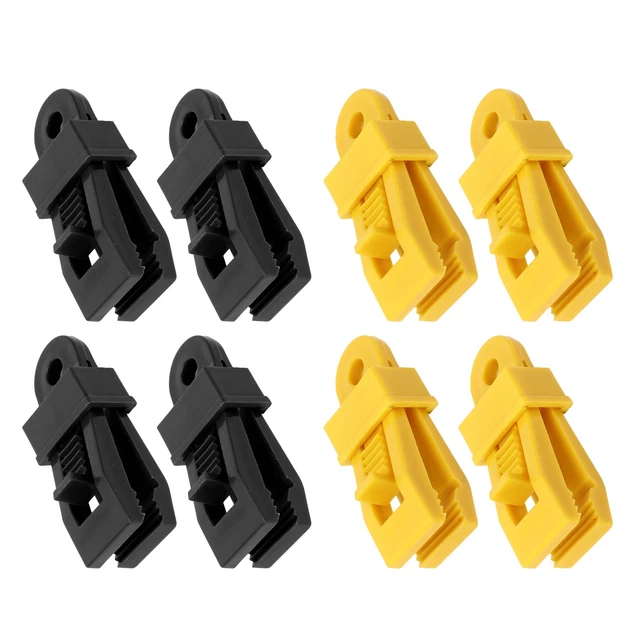 10PCS TARP CLIPS Zelt Tarp Clamps Heavy Duty Lock Grip Camping Canopy