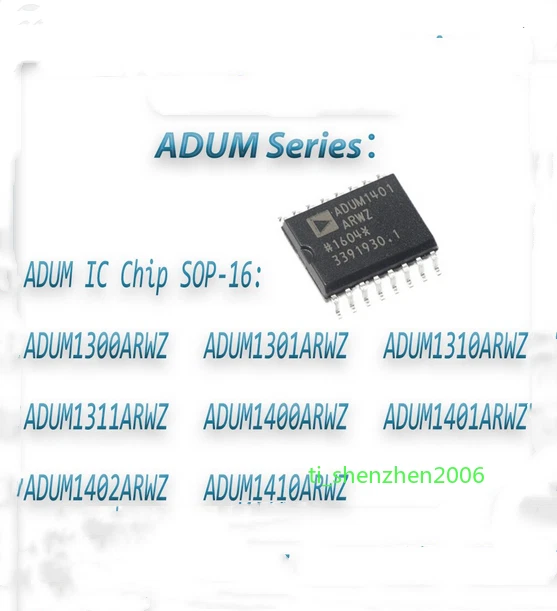 (10piece)100% New ADUM1301ARWZ ADUM1301BRWZ ADUM1301CRWZ sop-16 Chipset
