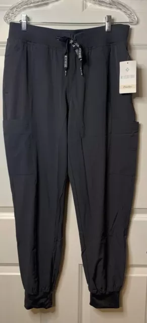 MED COUTURE Med Couture Womens Peaches Collection Seamed Jogger Scrub Pant Sz M