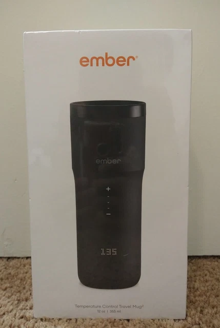 Ember Control Smart Travel Mug 2 - 12oz Black - App Controlled Heated Coffee Cup