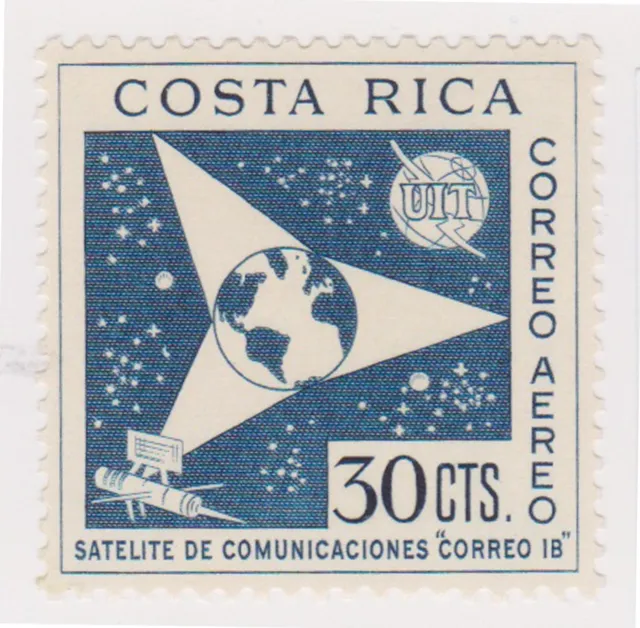 (CRA-447) 1961 Costa Rica 30c blue air UN