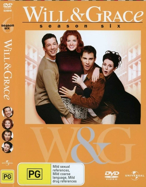 Will & Grace: Season Six DVD (Region 4) VGC
