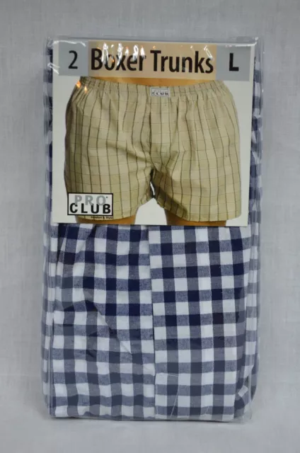 2 NEW PROCLUB Boxer Trunks Men Color Underwear Shorts Pro Club S