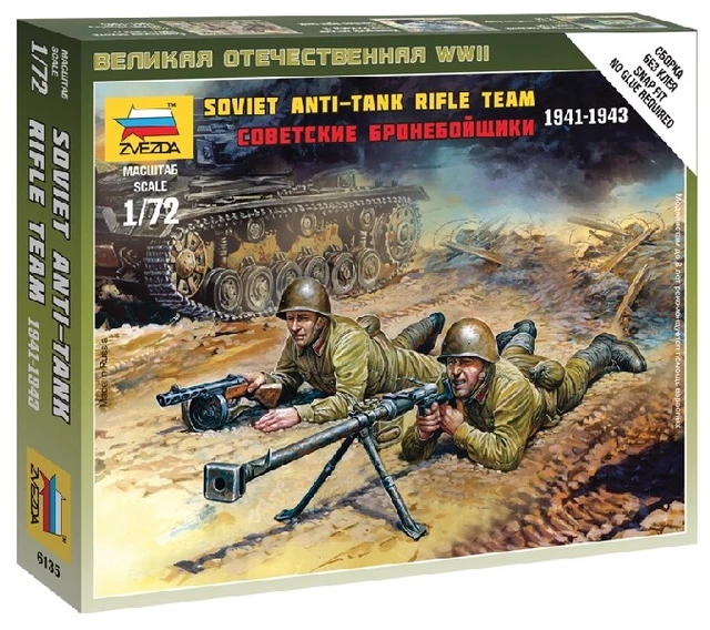 Kit Maquette Figurines Soviet Ski Troops WWII 1:72 - Zvezda 6199 - Neuf