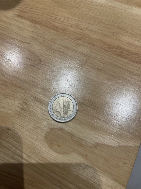 Piece de 2 euros rare 2001 Beatrix Koningin Der Nederlanden 2001