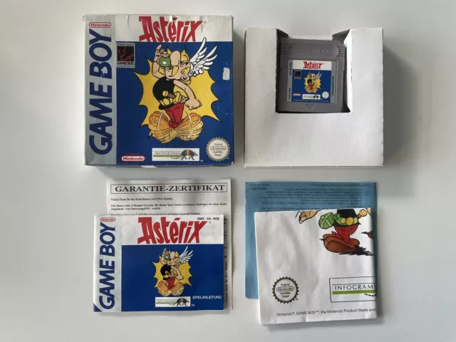 Nintendo Gameboy Game Boy Classic Spiel Asterix + Poster OVP   #710