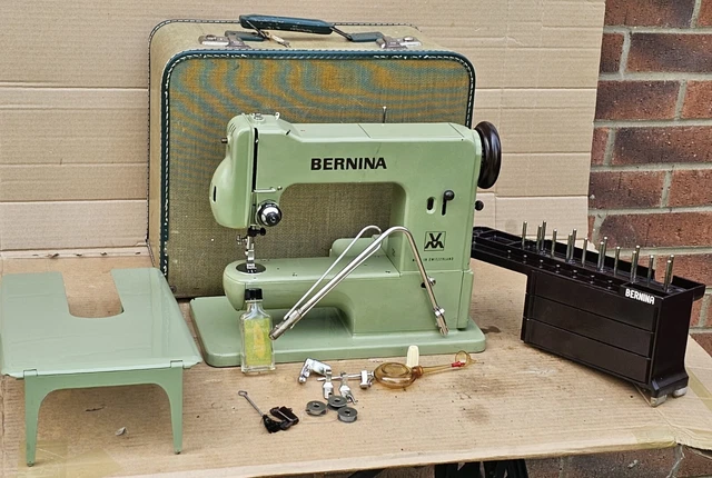Bernina 121 Electric Free-Arm Sewing Machine with accessories. Bernina 121 Electric Free-Arm Sewing Machine with accessories.