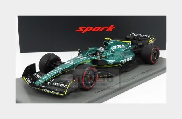 1:18 SPARK Aston Martin F1 Amr22 #27 Bahrain Gp 2022 Hulkenberg +Showcase 18S761