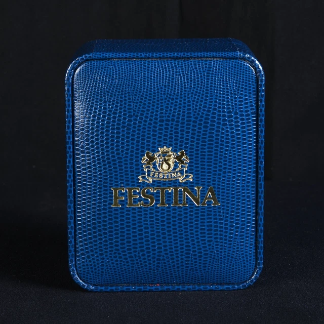 Coffret Vide Pour Montre Festina – Bleu, Boîte Cadeau D'occasion