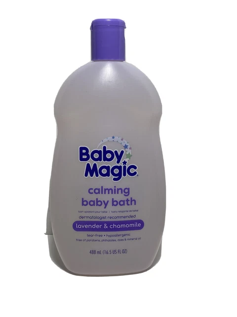Baby Magic Calming Baby Bath ,16.5oz,Lavender & Chamomile Tear-Free, 16.5 Oz
