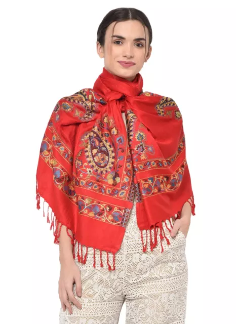 Pashmina India Suave Chal de Lana para Mujer Estola de Cuello de Cachemira...