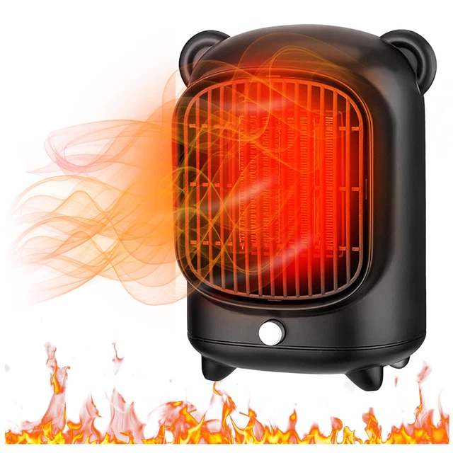 Fireplace Blower Switch Creative Electric Heater Hot And Cold Wind Mini Cartoon