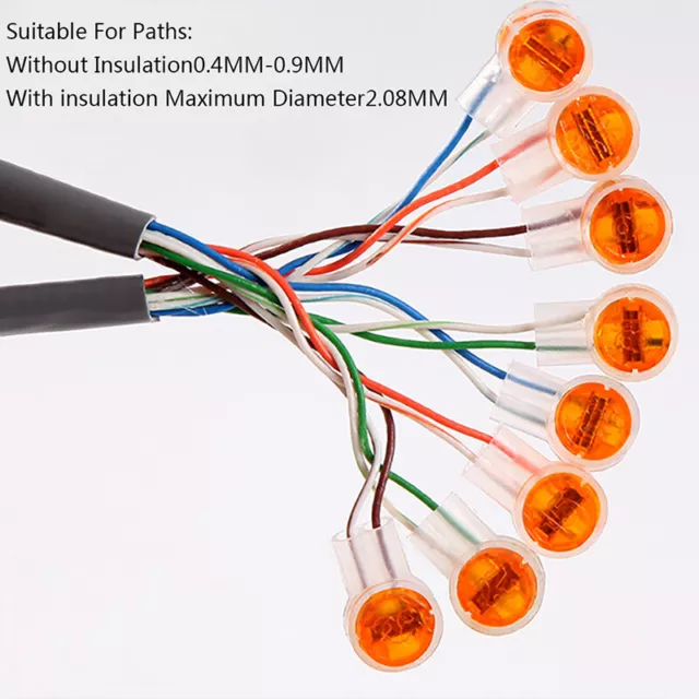 100 Stück K2 Ports Gel Splice UY2 Draht Terminal Stecker Für Telefon Netzwerk