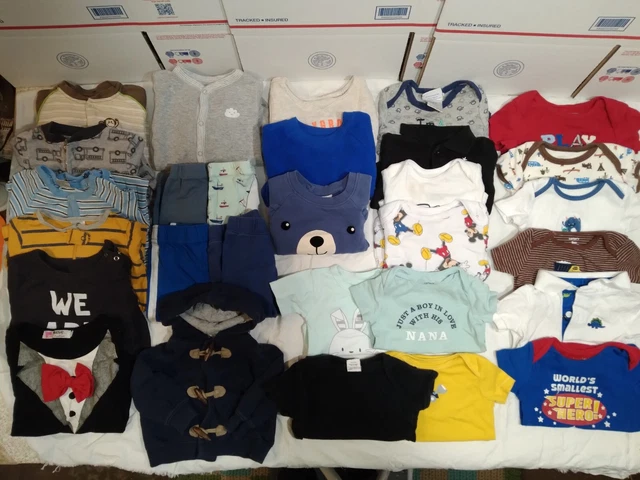 Baby Infant Toddler Boys Large clothing lot 3,6,9 months 29 total items GUC