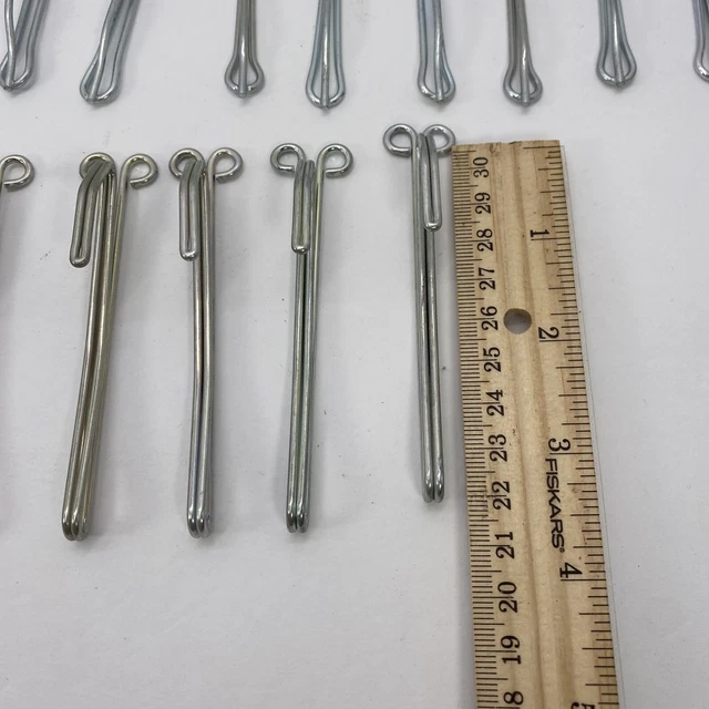 vintage curtain hooks Slip On Drapery Mixed Size Lot 2