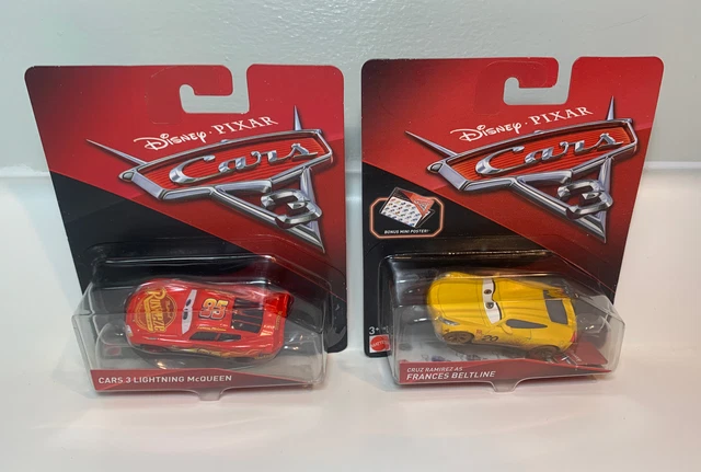 DISNEY PIXAR CARS 3 Lightning McQueen Cruz Ramirez As Francis Beltline ...