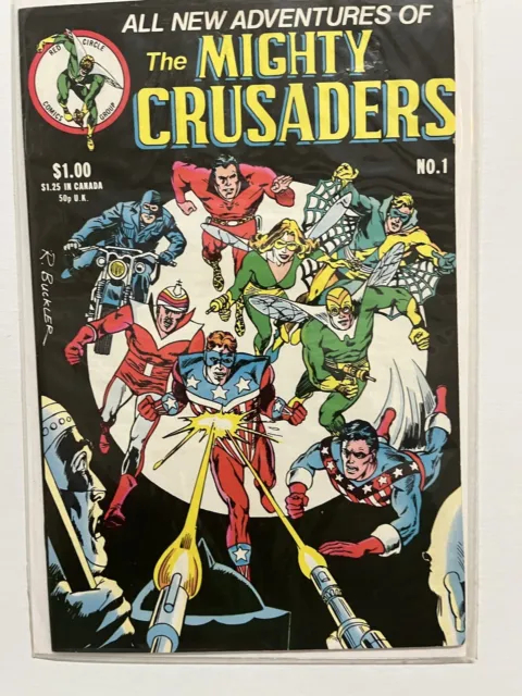 Mighty Crusaders #1 (Red Circle Comics 1983) Black Hood Shield