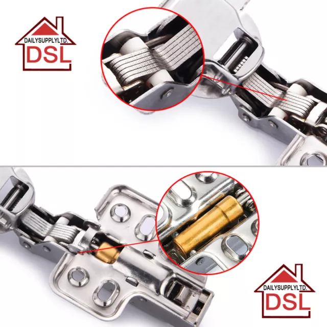 TOP Quality Full Overlay 35mm Soft Close Hinges Kitchen Cabinet Cupboard Door UK 2