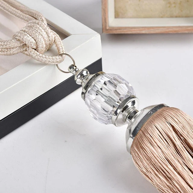 Decoration Ball Luxury Tiebacks Beaded Rope Tie Backs Tassel Curtain Holdbacks