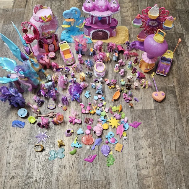 HUGE LOT OF MY LITTLE PONY FIGURES Mini Figures Playsets + Accessories  (TK)