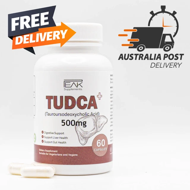 PREMIUM TUDCA - 500mg Max Strength Dosage - Liver & Digestion Support (60 Caps)