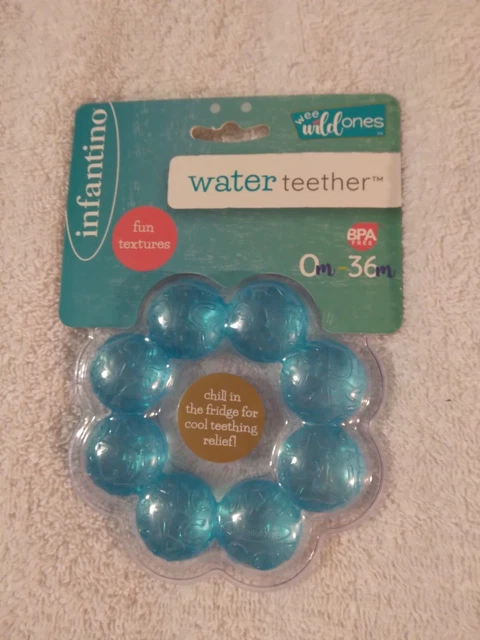 Infantino Water Teether Blue 0-36 Months - New