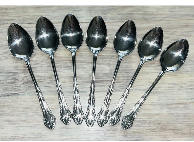 Ekco Eterna LADY ASTOR Place Spoon 7.5” Set 7 Stainless Custom Japan Silverware
