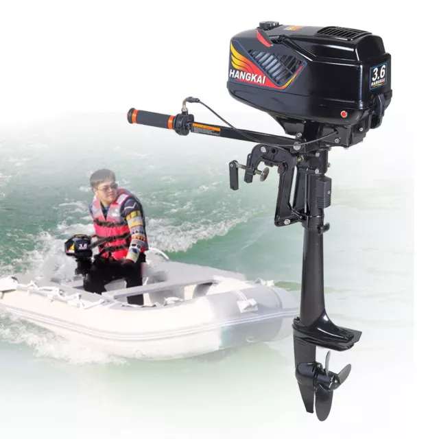 HANGKAI OUTBOARD GASOLINE Engine 3.6HP 2-Stroke Fishing Boat Engine Water  Cooled CDI £260.43 - PicClick UK