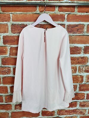 *New* Girls Ted Baker Pink Top Age 12-13 Years Frill Tunic Blouse Bnwt 158Cm