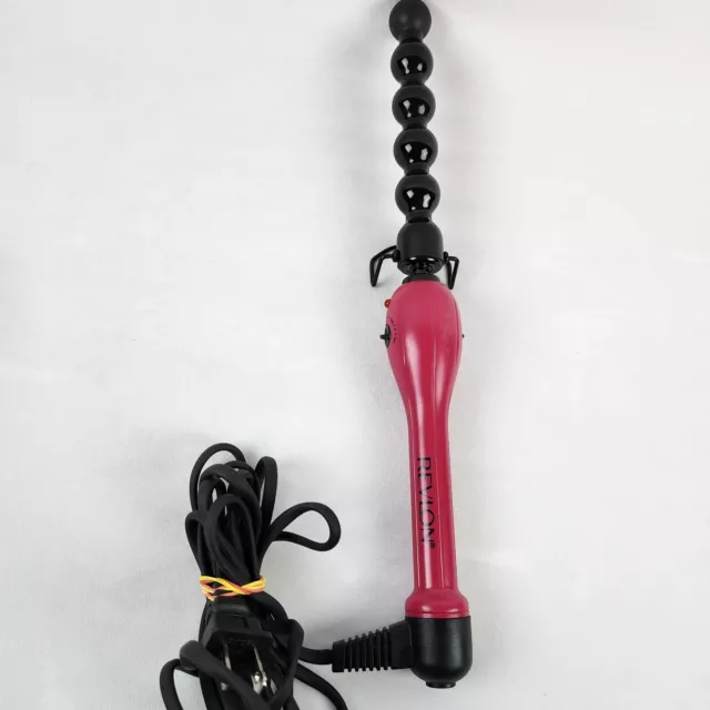 Revlon Salon High Heat Hair Curling Iron Ball Wand 1" Regular Bubble - RVIR 3018