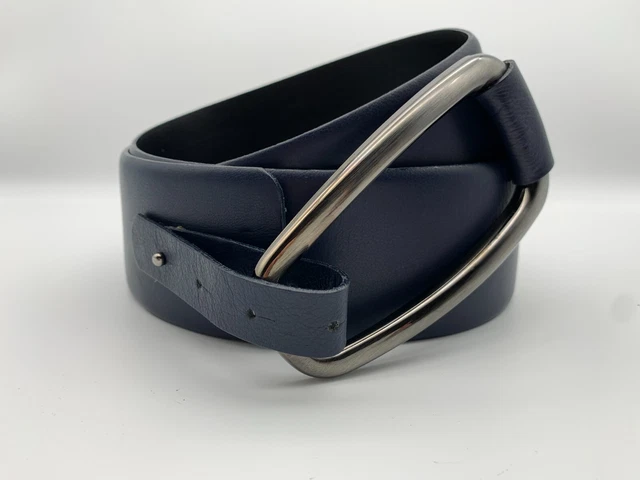 "Stephen Collins cintura lunga fibbia in pelle viola scuro larga 2,5"" larga x 38"