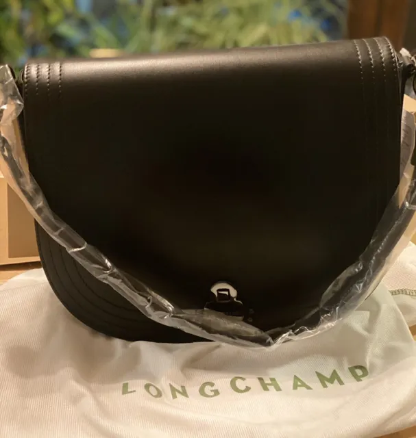 LONGCHAMP  Women's Black Cavalcade Leather Handbag LRG-NWT-PRICE CUT!  Reg $755