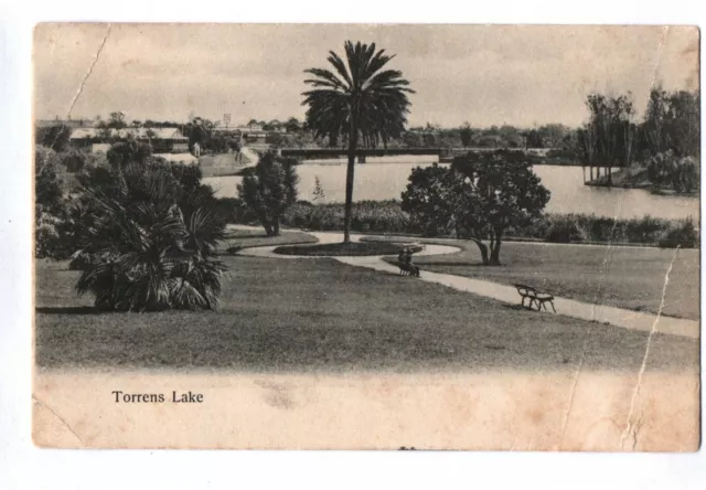 A0221 Australia-SA Adelaide Torrens Lake pu vintage postcard