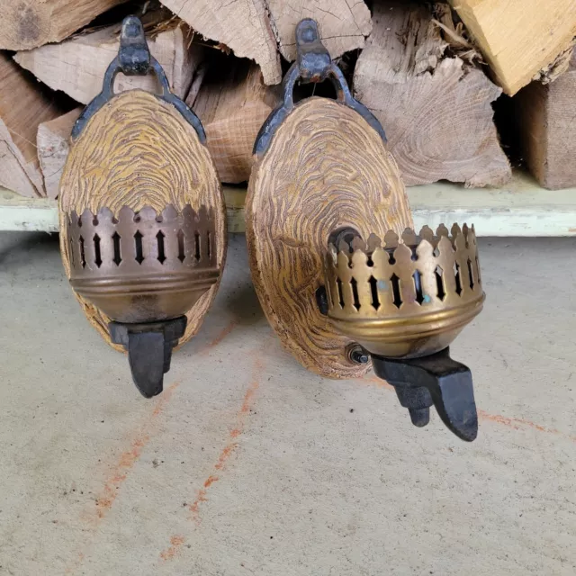 Art Deco Gothic Architectural Wall Sconce Light Fictures Vintage Cabin Rustic