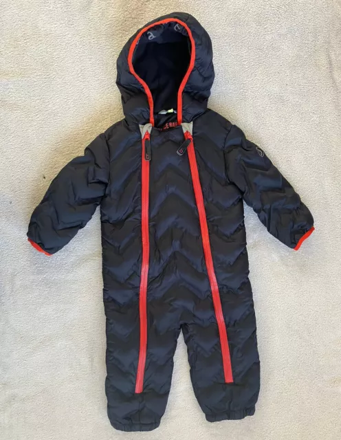 Ted Baker Baby Boy Blue Navy Snow Pram Suit Jacket Coat Rain Winter 12-18 Months