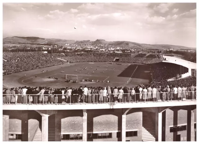 AK Stuttgart Bad Cannstadt Neckar Stadion Fußball Spiel um 1965