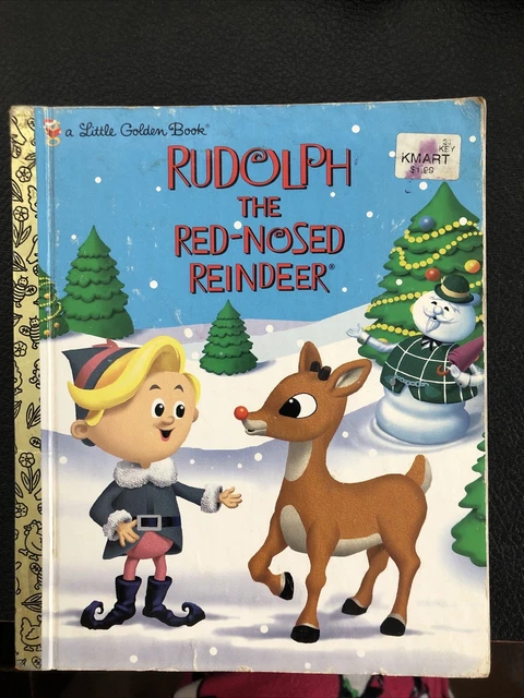 VINTAGE RUDOLPH THE Red Nosed Reindeer Little Golden Book First Edition ...