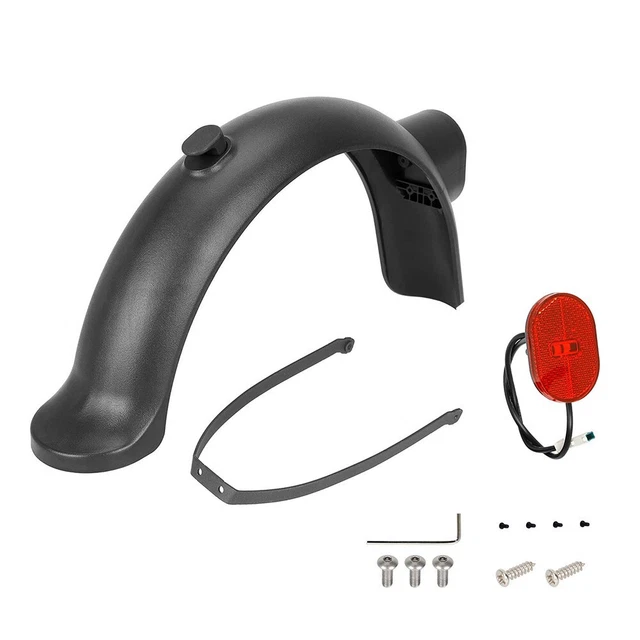 Partie Arrière Garde-Boue Avec Feu Arrière Pour E-Scooter T3 - HMParts Noir