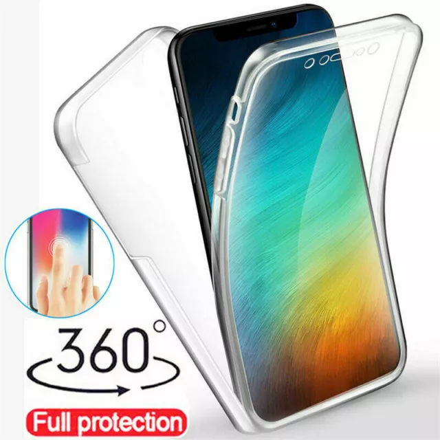 360° Full Body Protection Clear Silicone Case Cover For Huawei P30 P20 Mate 20