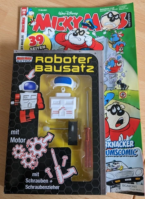 Micky Maus Comic Heft MM 20 Nr.20 17.09.2021 Extra Beilage Roboter Bausatz